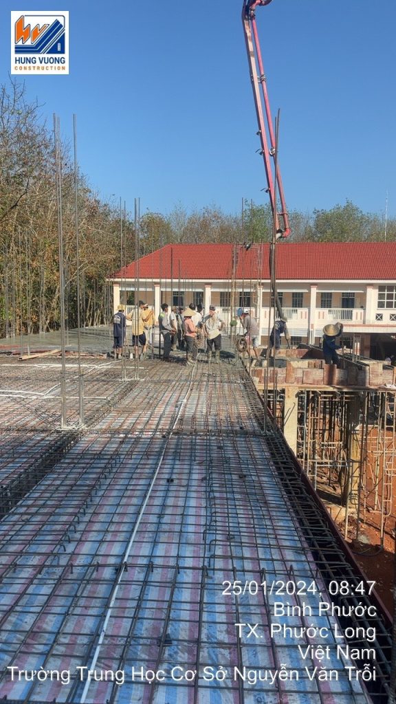 Cung cấp bê tông tươi cho trường trung học cơ sở Phước Long be tong tuoi cho truong trung hoc co so phuoc long 2