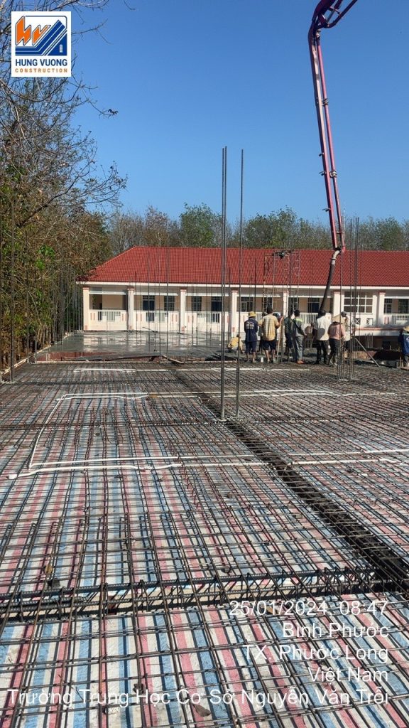 Cung cấp bê tông tươi cho trường trung học cơ sở Phước Long be tong tuoi cho truong trung hoc co so phuoc long 5