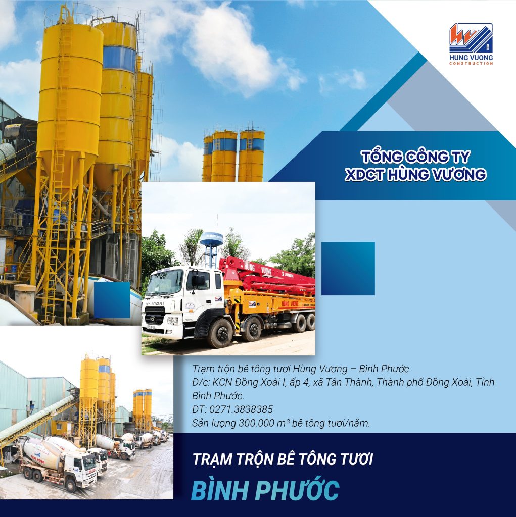 Chuỗi hệ thống bê tông tươi Hùng Vương - đối tác cho mọi công trình bền vững be tong tuoi hung vuong 2