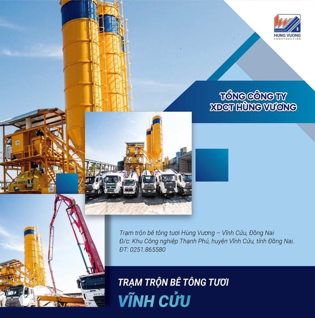 Chuỗi hệ thống bê tông tươi Hùng Vương - đối tác cho mọi công trình bền vững be tong tuoi hung vuong 3