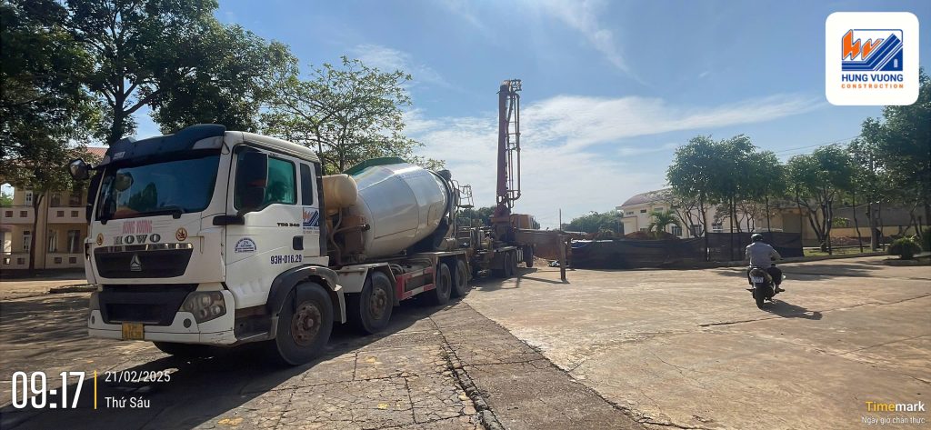 Cung cấp bê tông tươi cho dự án trường học Tại Bình Phước be tong tuoi 4