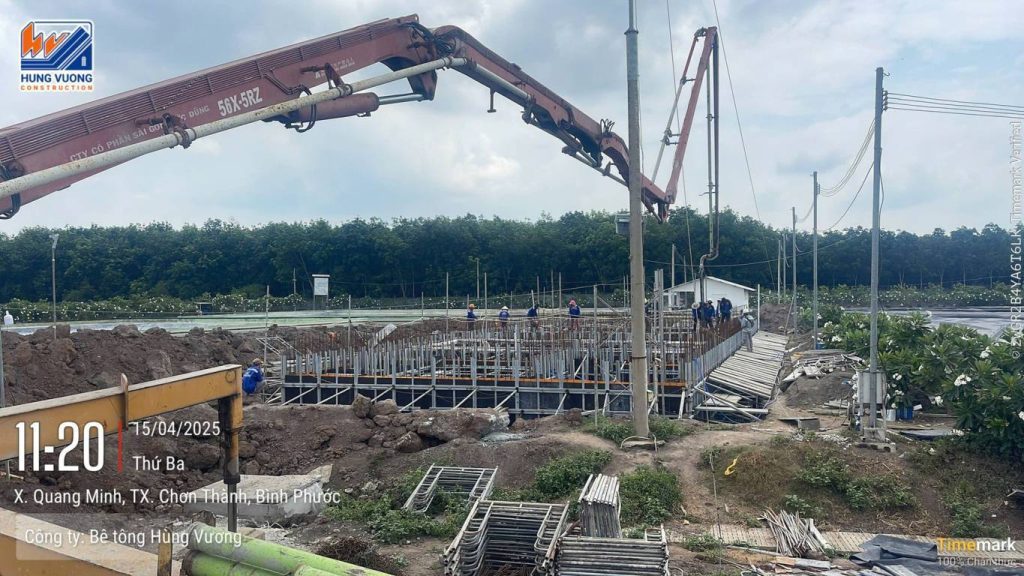 Cung ứng bê tông tươi cho công trình bể chứa nước tại Bình Phước cung ung be tong tuoi cho cong trinh be chua nuoc tai binh phuoc 3