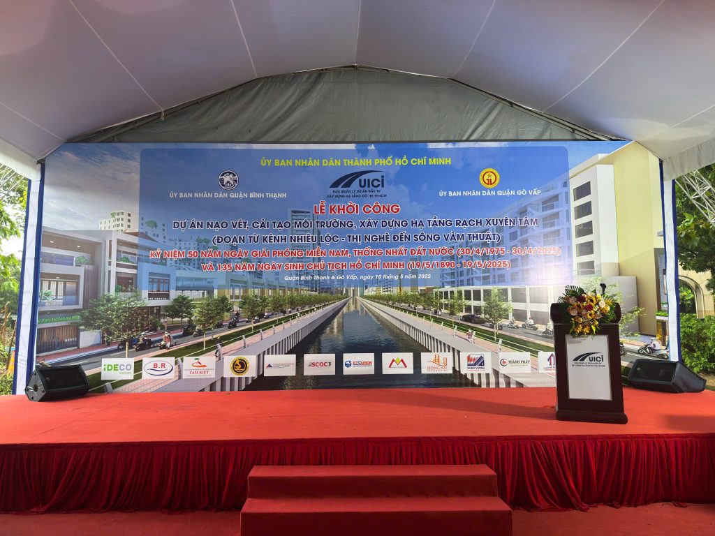 Tham gia lễ khởi công dự án cải tạo rạch Xuyên Tâm, TP.HCM du an rach xuyen tam tp ho chi minh 1