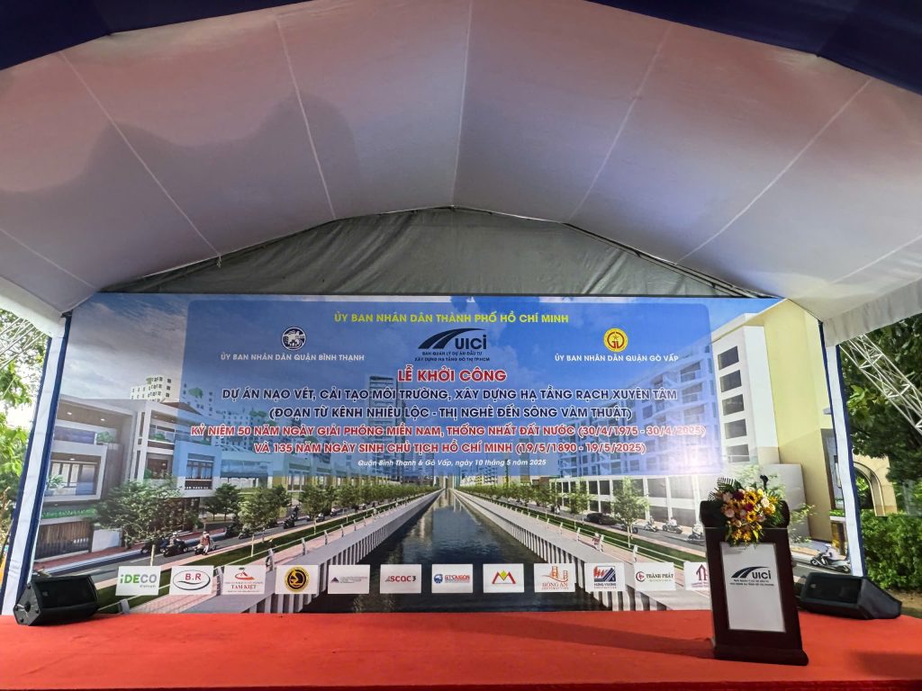 Tham gia lễ khởi công dự án cải tạo rạch Xuyên Tâm, TP.HCM du an rach xuyen tam tp ho chi minh 2