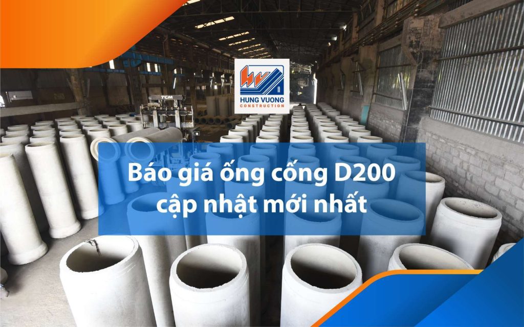 Ống cống bê tông tròn thoát nước D200 cho hạ tầng bao gia ong cong D200 cap nhat moi nhat