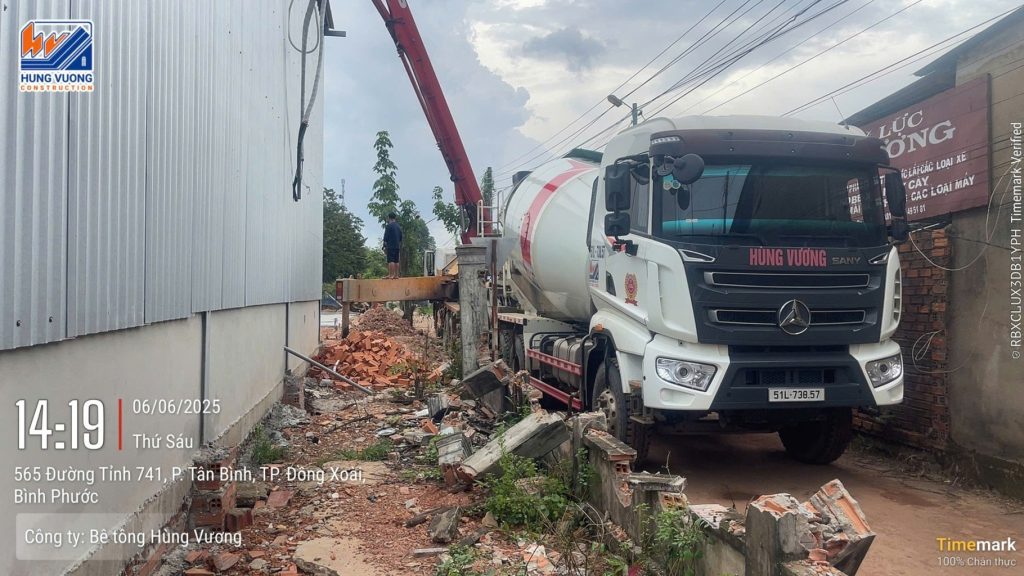 Cung cấp bê tông tươi cho dự án nhà kho tại Tân Bình, Đồng Xoài cung cap be tong tuoi cho du an nha kho tai tan binh dong xoai 5