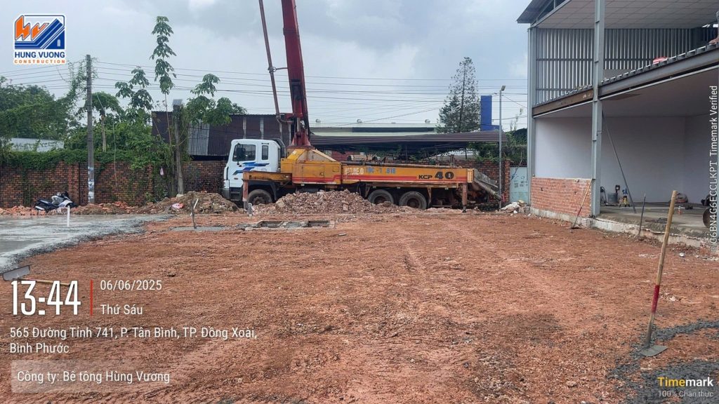 Cung cấp bê tông tươi cho dự án nhà kho tại Tân Bình, Đồng Xoài cung cap be tong tuoi cho du an nha kho tai tan binh dong xoai 9