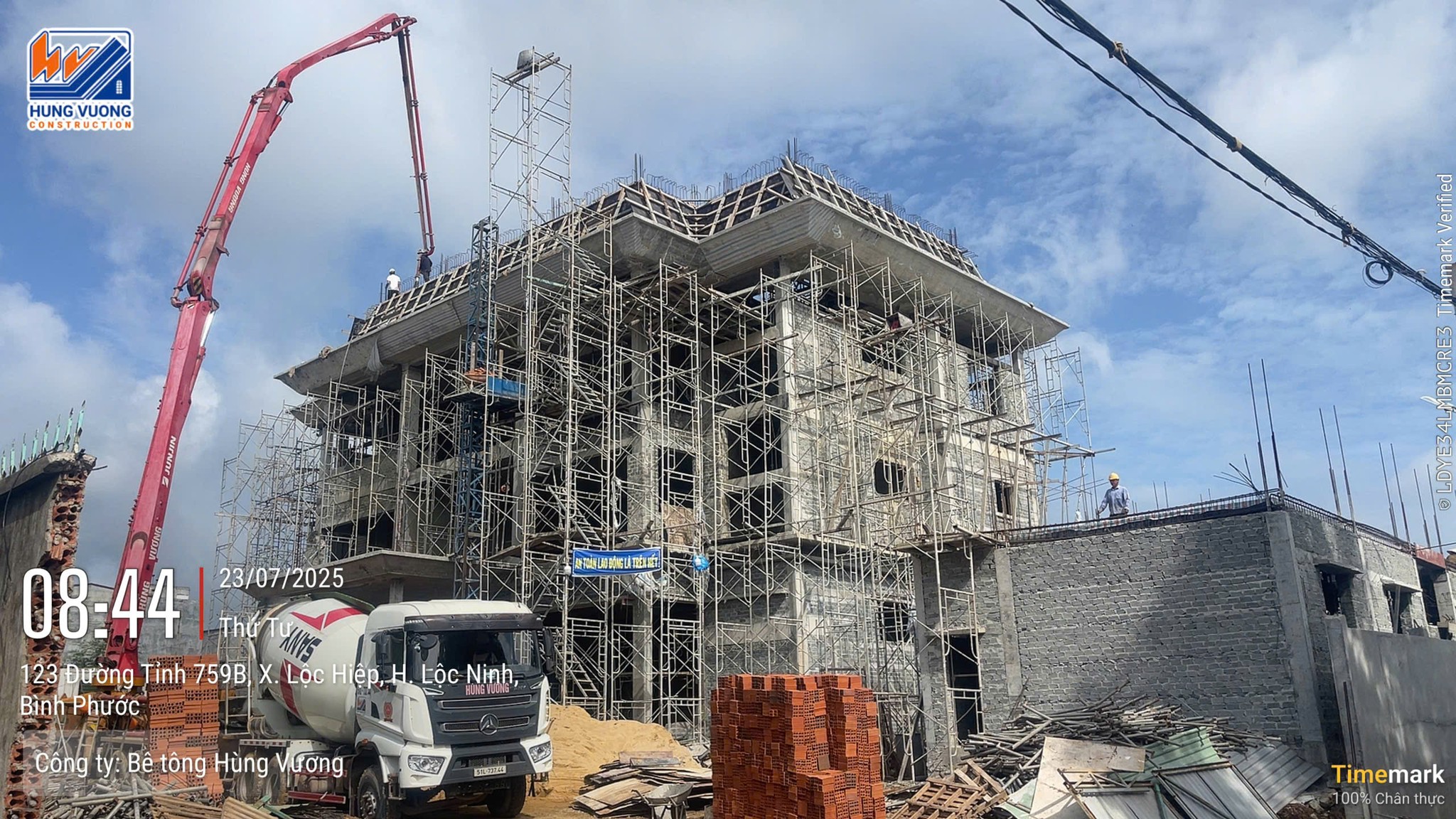 Cung cấp bê tông tươi cho dự án Ngân hàng Agribank tại Lộc Ninh cung cap be tong tuoi cho du an ngan hang agribank tai loc ninh 2