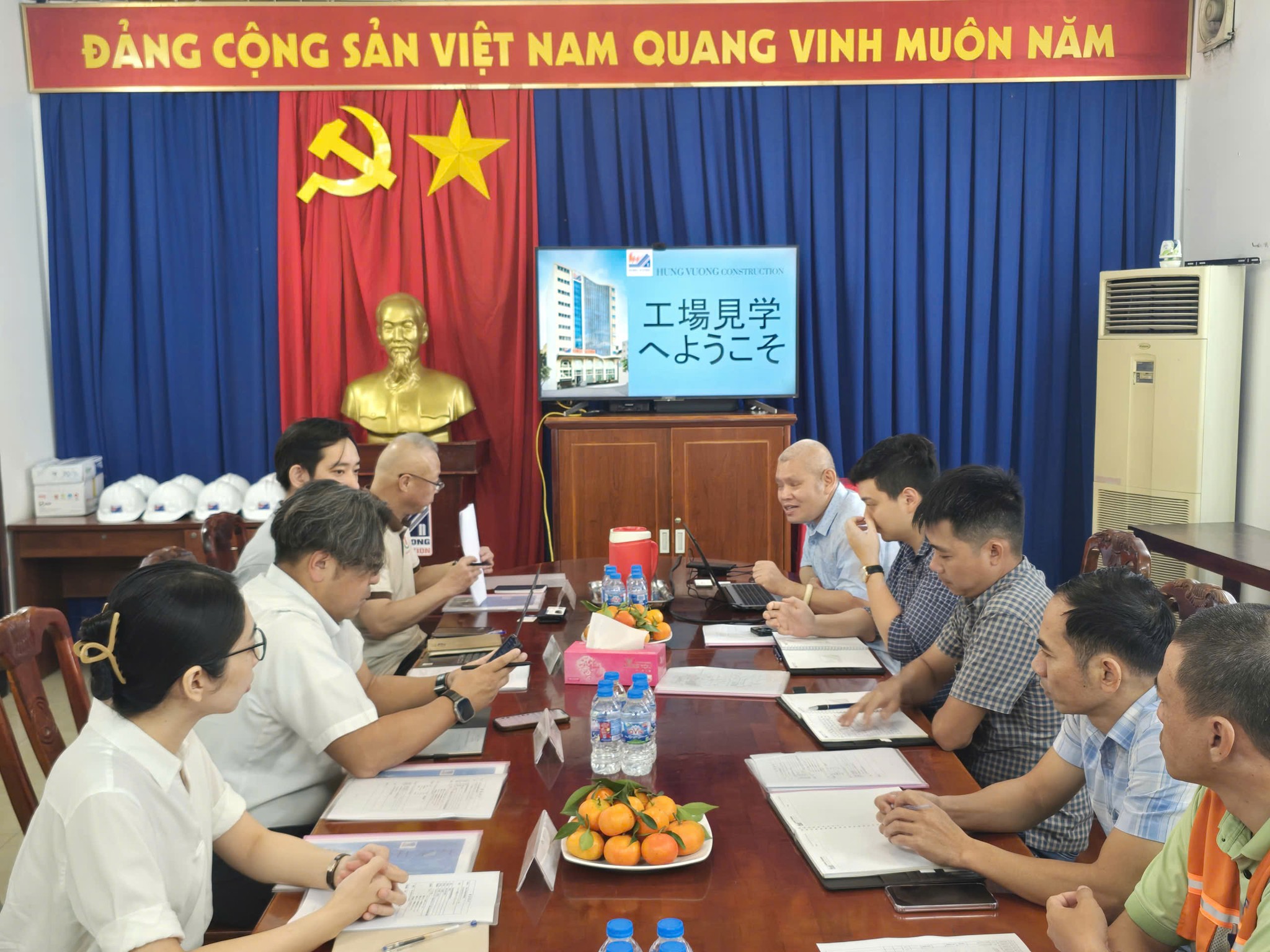 NHÀ MÁY BTĐS HÙNG VƯƠNG – VĨNH CỬU TIẾP ĐÓN ĐOÀN CÔNG TY NHẬT BẢN LẦN 2 ha may btds hung vuong vinh cuu tiep don doan cong ty nhat ban lan 2 2