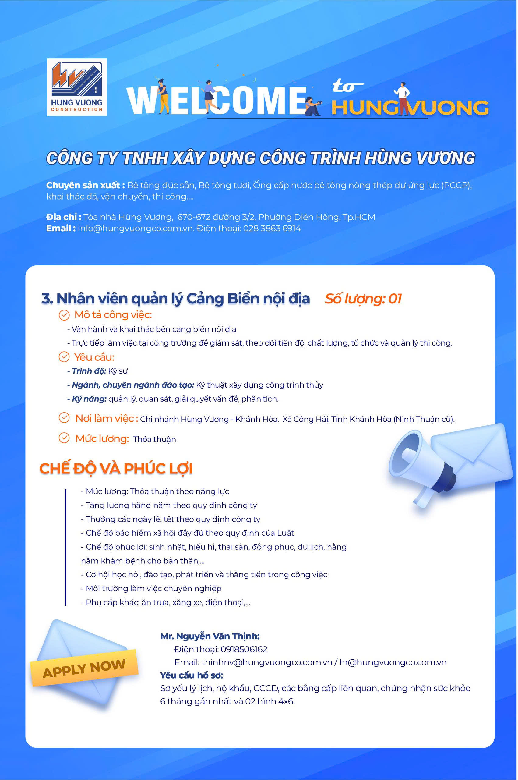 Công ty XDCT Hùng Vương thông báo tuyển dụng tuyen dung 3