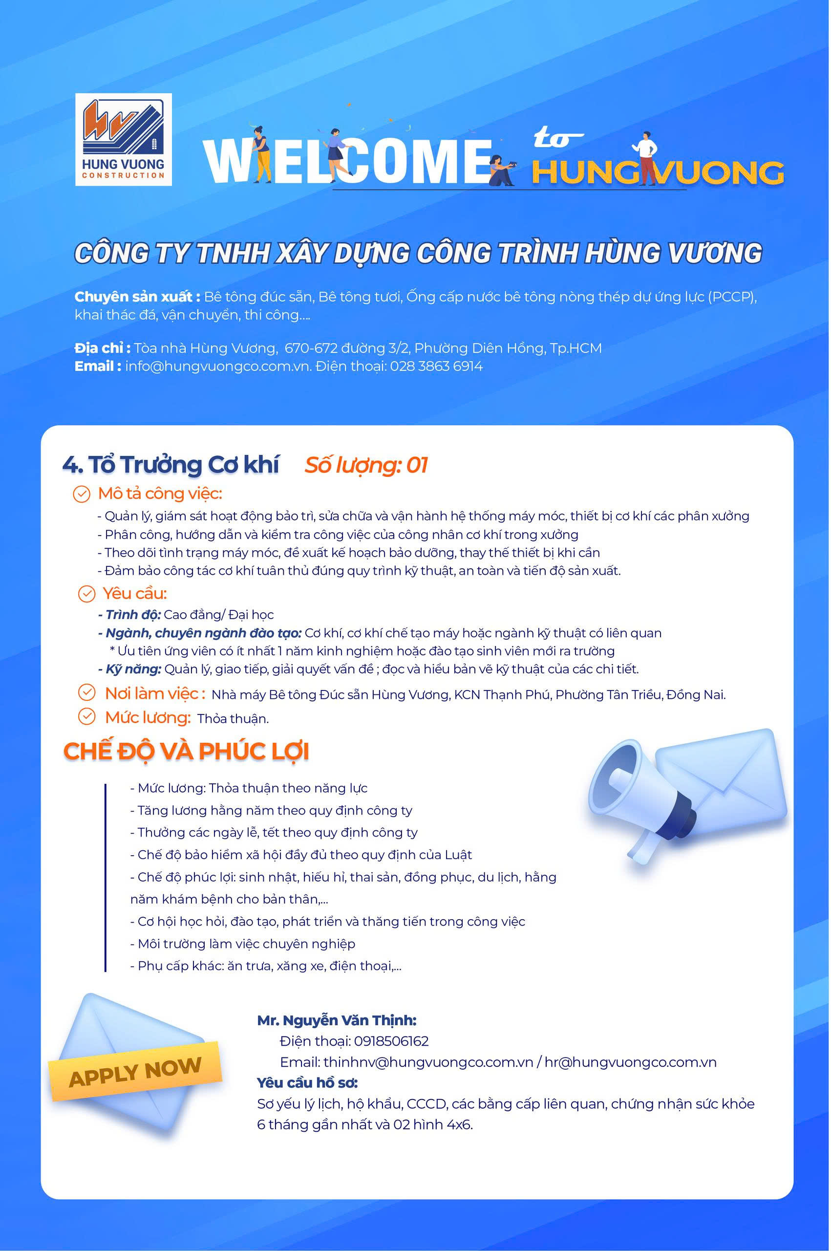 Công ty XDCT Hùng Vương thông báo tuyển dụng tuyen dung 4