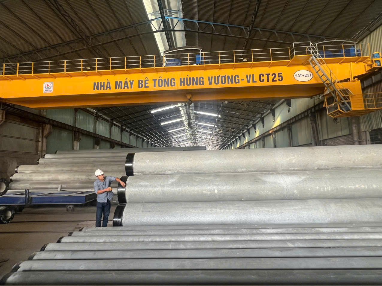 Cọc bê tông ly tâm ứng lực trước: Giải pháp móng sâu cho công trình quy mô lớn nha may san xuat coc