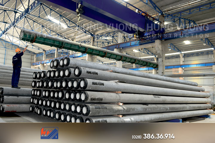 Cọc bê tông ly tâm dự ứng lực: Giải pháp nền móng bền vững Cọc bê tông ly tâm dự ứng lực trong nền móng công trình hiện đại