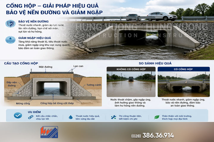 Cống hộp bê tông đúc sẵn 2026: Tổng quan A–Z cống hộp bê tông dưới nền đường