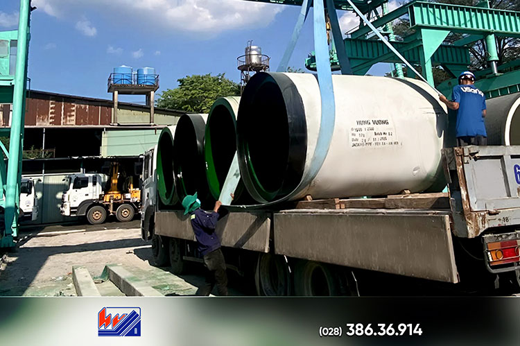 Hùng Vương giao cống kích ngầm d1500 cho dự án Yên Xá, đảm bảo tiến độ thi công cong kich ngam d1500 cho du an yen xa 3