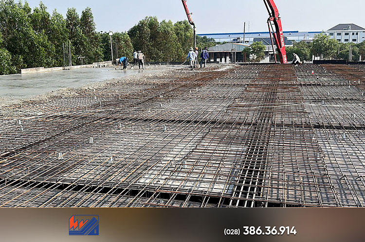 ĐẢM BẢO TIẾN ĐỘ CUNG ỨNG 280M³ BÊ TÔNG TẠI KCN ĐỒNG XOÀI 3 dam bao tien do cung ung 280m³ be tong tai kcn dong xoai 3 4