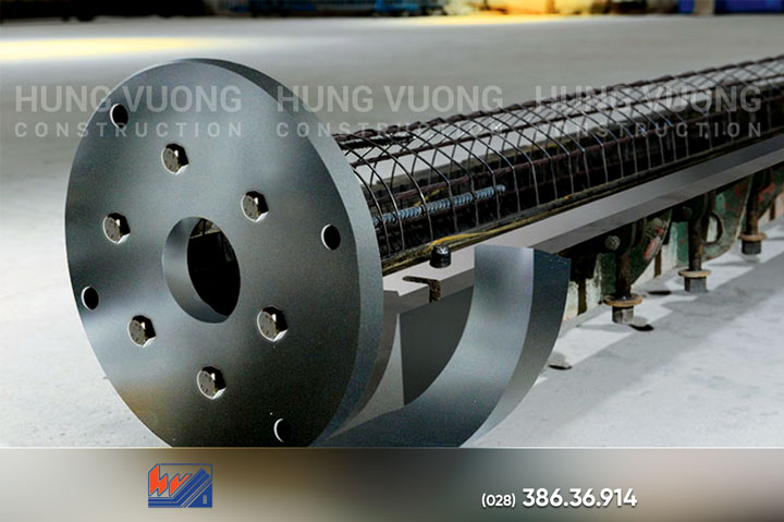 Cọc bê tông ly tâm dự ứng lực: Giải pháp nền móng bền vững Cọc bê tông ly tâm ứng lực trước cấu tạo dạng ống tròn