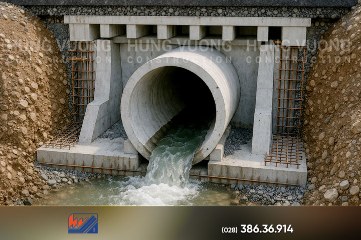 Ống Cống Bê Tông: Phân Loại, Cấu Tạo & Báo Giá 2026 Cống bê tông chịu lực dưới đường giao thông