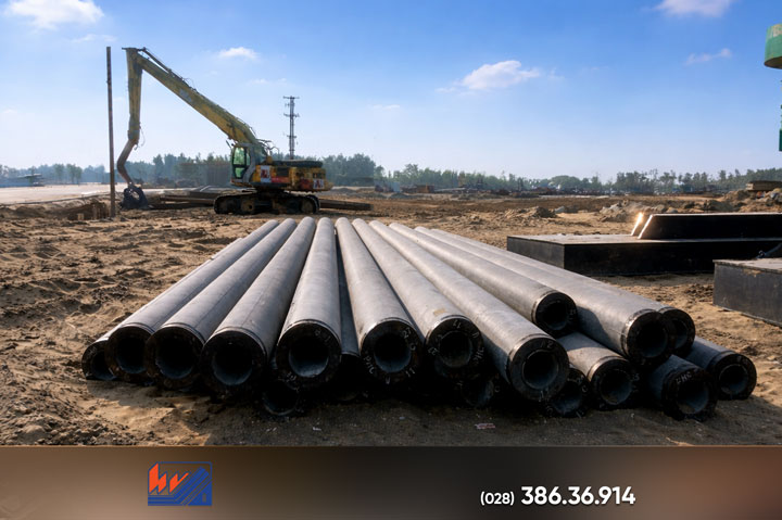CỌC PHC 350 XÂY DỰNG NỀN MÓNG CHO SIÊU DỰ ÁN LẤN BIỂN CẦN GIỜ coc phc 350 xay dung nen mong cho sieu du an lan bien can gio 1