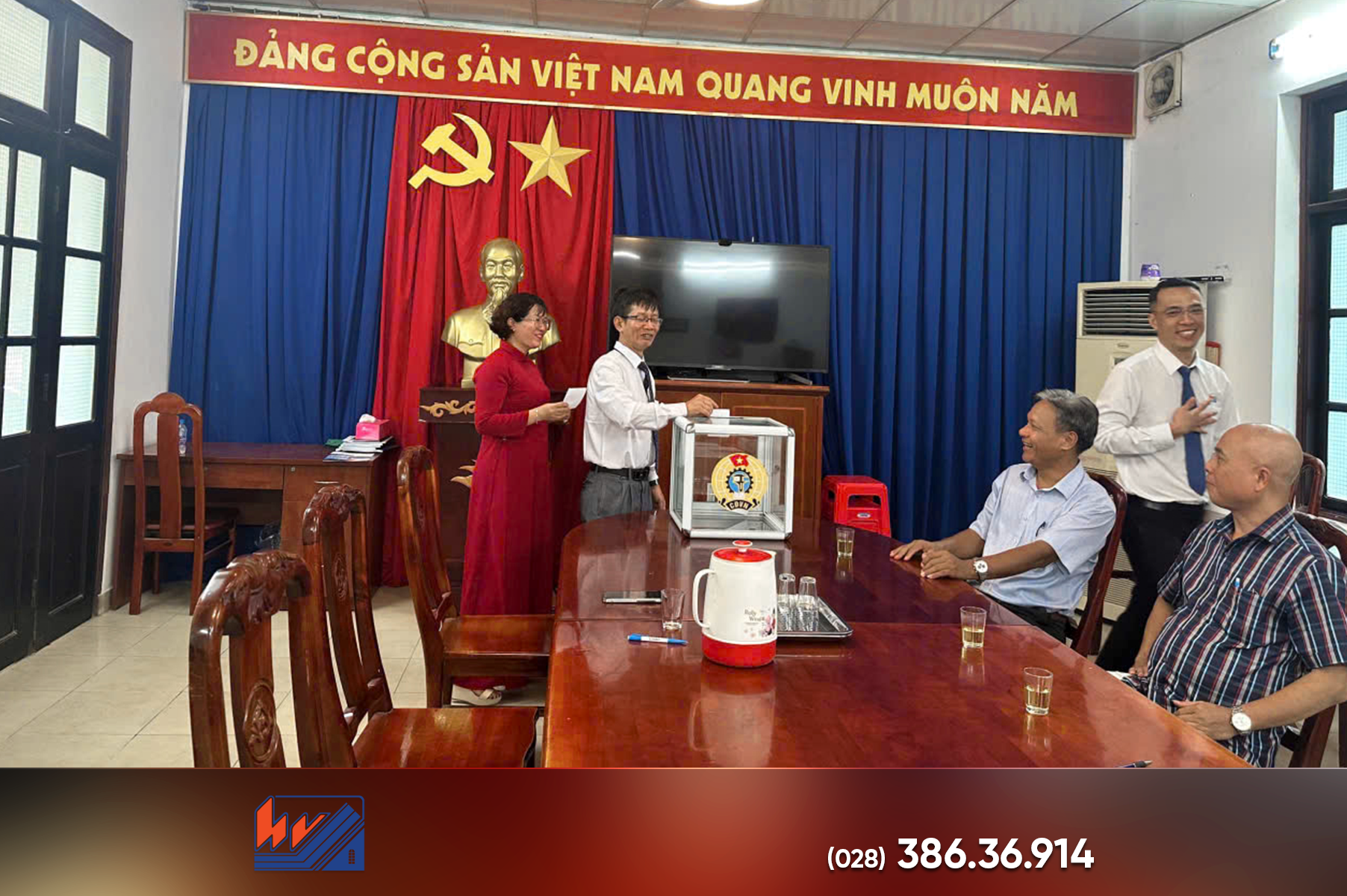 ĐẠI HỘI THÀNH LẬP CÔNG ĐOÀN CƠ SỞ NHÀ MÁY BÊ TÔNG ĐÚC SẴN HÙNG VƯƠNG dai hoi thanh lap cong doan co so nha may be tong duc san hung vuong3