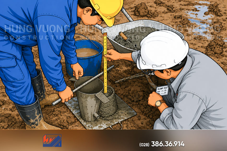 Bê Tông Tươi Mác 250: Ưu Điểm, Ứng Dụng, Báo Giá Kiểm soát chất lượng bê tông tươi tại trạm trộn