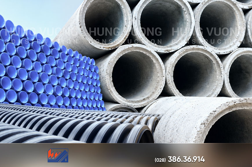 Cống Tròn Bê Tông Cốt Thép Chịu Tải Cao Theo TCVN So sánh cống bê tông cốt thép và cống nhựa HDPE