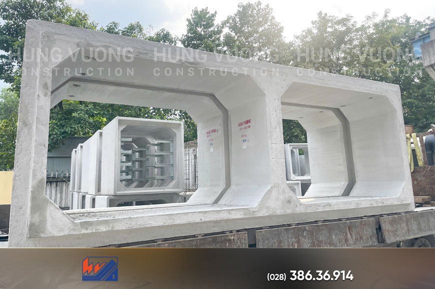 Cống Hộp 2000x2000 BTCT Đúc Sẵn Chịu Tải Cao Vận chuyển cống hộp BTCT đúc sẵn
