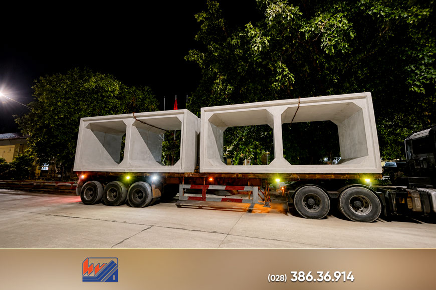 VẬN CHUYỂN CỐNG HỘP BTCT CHO DỰ ÁN VÀNH ĐAI 2 THỦ ĐỨC van chuyen cong hop btct cho du an vanh dai 2 thu duc3