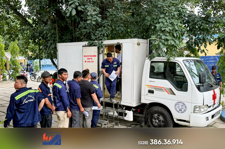Khám sức khỏe định kỳ cho người lao động tại Nhà máy bê tông Hùng Vương - Thiện Tân kham suc khoe dinh ky cho nguoi lao dong tai nha may be tong hung vuong thien tan1
