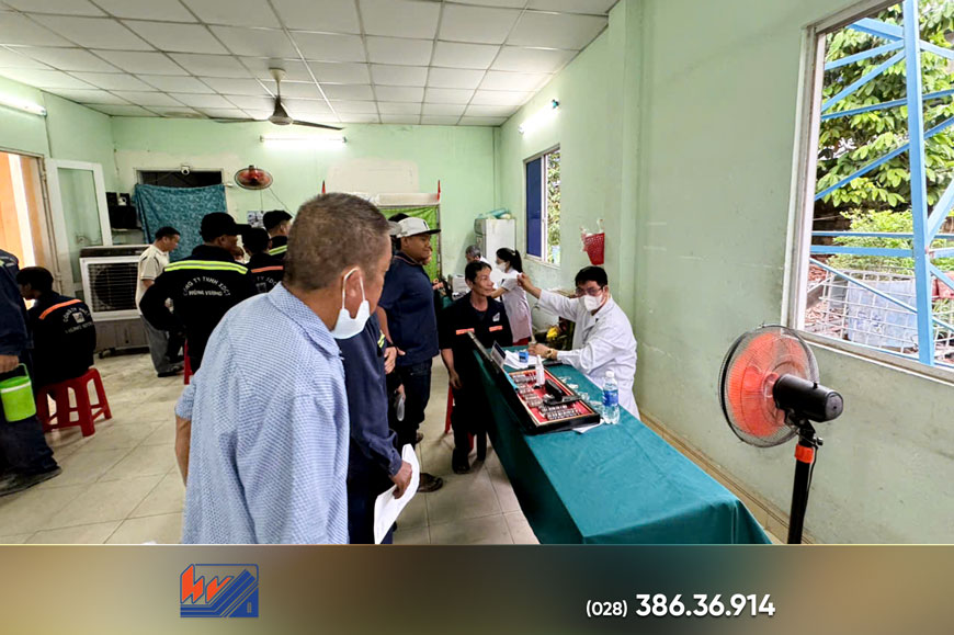 Khám sức khỏe định kỳ cho người lao động tại Nhà máy bê tông Hùng Vương - Thiện Tân kham suc khoe dinh ky cho nguoi lao dong tai nha may be tong hung vuong thien tan3