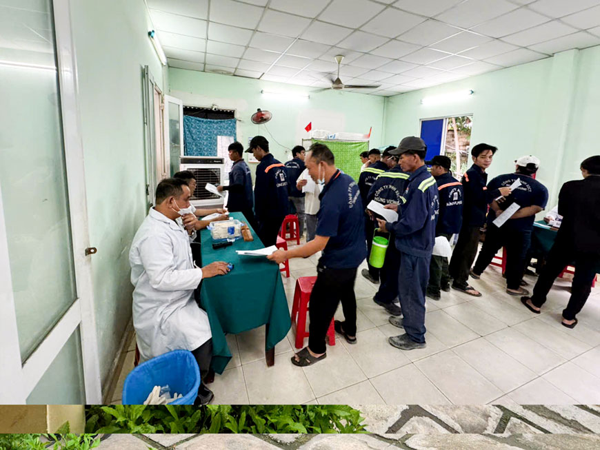 Khám sức khỏe định kỳ cho người lao động tại Nhà máy bê tông Hùng Vương - Thiện Tân kham suc khoe dinh ky cho nguoi lao dong tai nha may be tong hung vuong thien tan4