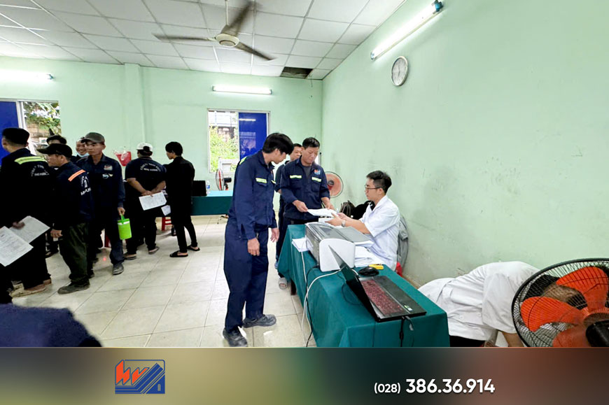 Khám sức khỏe định kỳ cho người lao động tại Nhà máy bê tông Hùng Vương - Thiện Tân kham suc khoe dinh ky cho nguoi lao dong tai nha may be tong hung vuong thien tan5