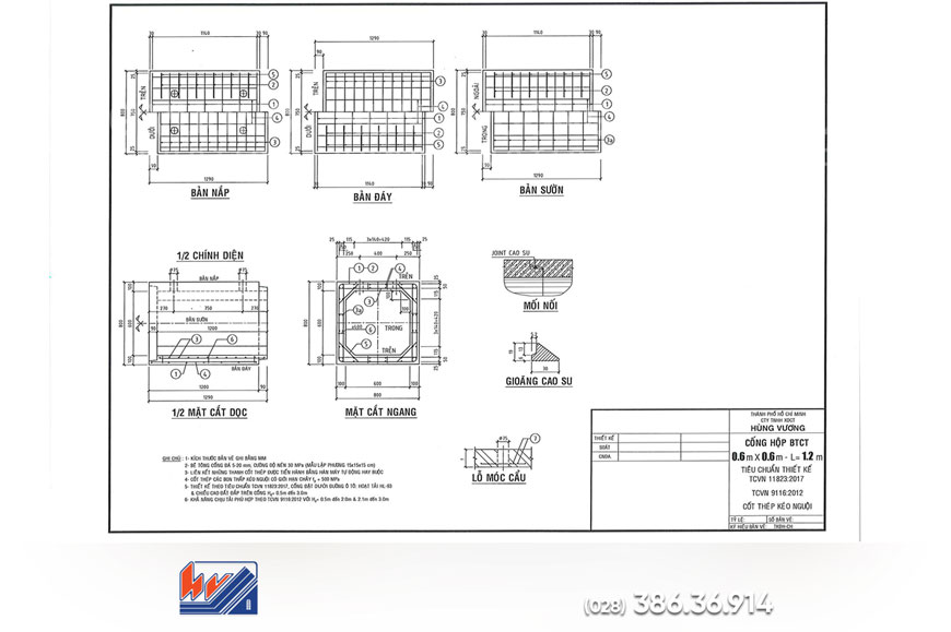 Cống Hộp 600x600 Cho Tuyến Thoát Nước kích thước cống hộp 600x600 BTCT