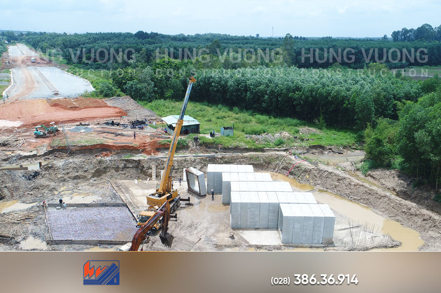 Cống Hộp 600x600 Cho Tuyến Thoát Nước thi công cẩu lắp cống hộp 600x600