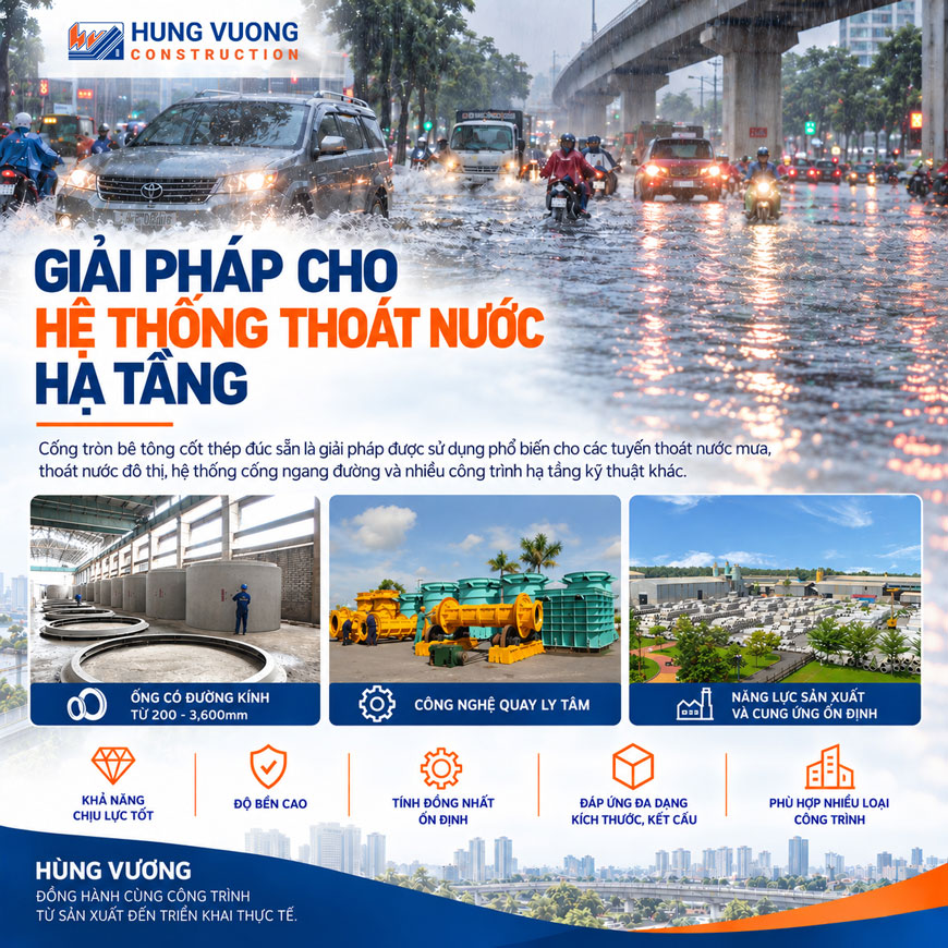 GIẢI PHÁP CHO HỆ THỐNG THOÁT NƯỚC HẠ TẦNG giai phap cho he thong thoat nuoc ha tang