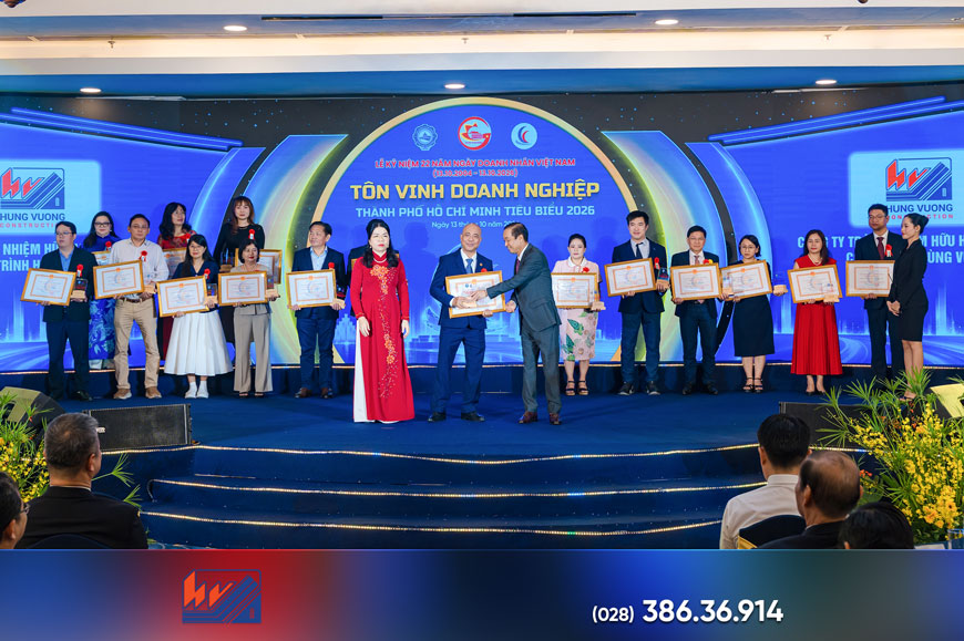 HÙNG VƯƠNG VINH DANH TẠI LỄ TÔN VINH DOANH NGHIỆP, DOANH NHÂN TP.HCM TIÊU BIỂU 2026 hung vuong vinh danh tai le ton vinh doanh nghiep doanh nhan tp hcm tieu bieu 2026 6