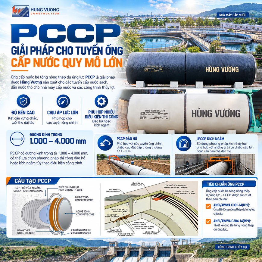 PCCP – GIẢI PHÁP CHO TUYẾN ỐNG CẤP NƯỚC QUY MÔ LỚN pccp giai phap cho tuyen ong cap nuoc quy mo lon1
